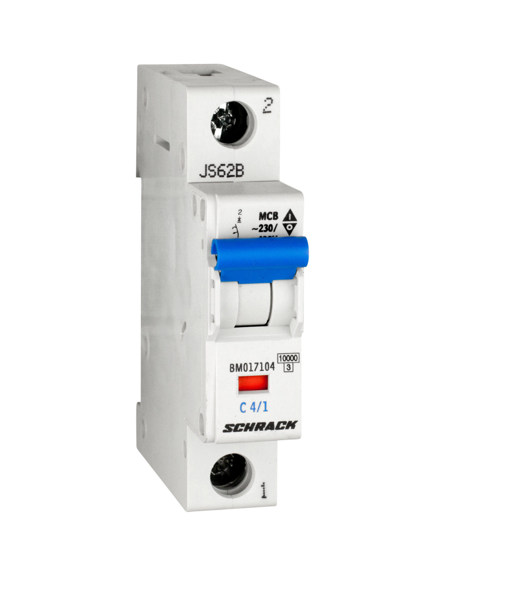 Intrerupator, automat, monopolar, 1p, schrack, curba, c, 4a, 10ka, schrack, bm017104--