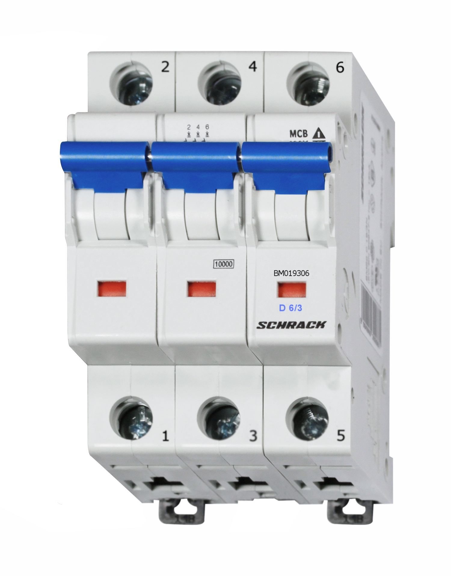 Intrerupator, automat, tripolar, 3p, schrack, curba, d, 6a, 10ka, schrack, bm019306--