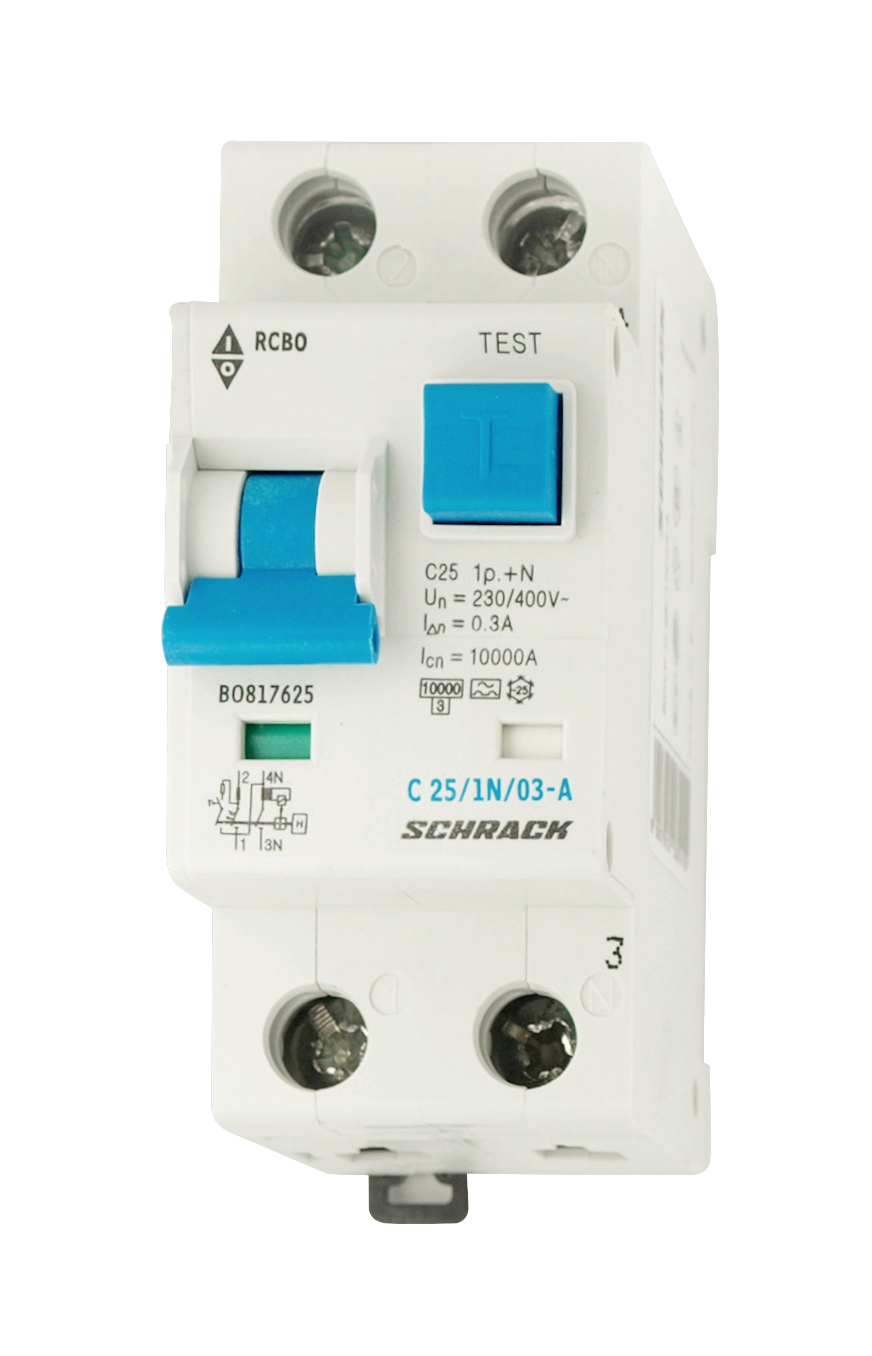 Intrerupator, automat, diferential, schrack, tip a, bipolar, 1p+n, curba c, 25a, 300ma, 10ka