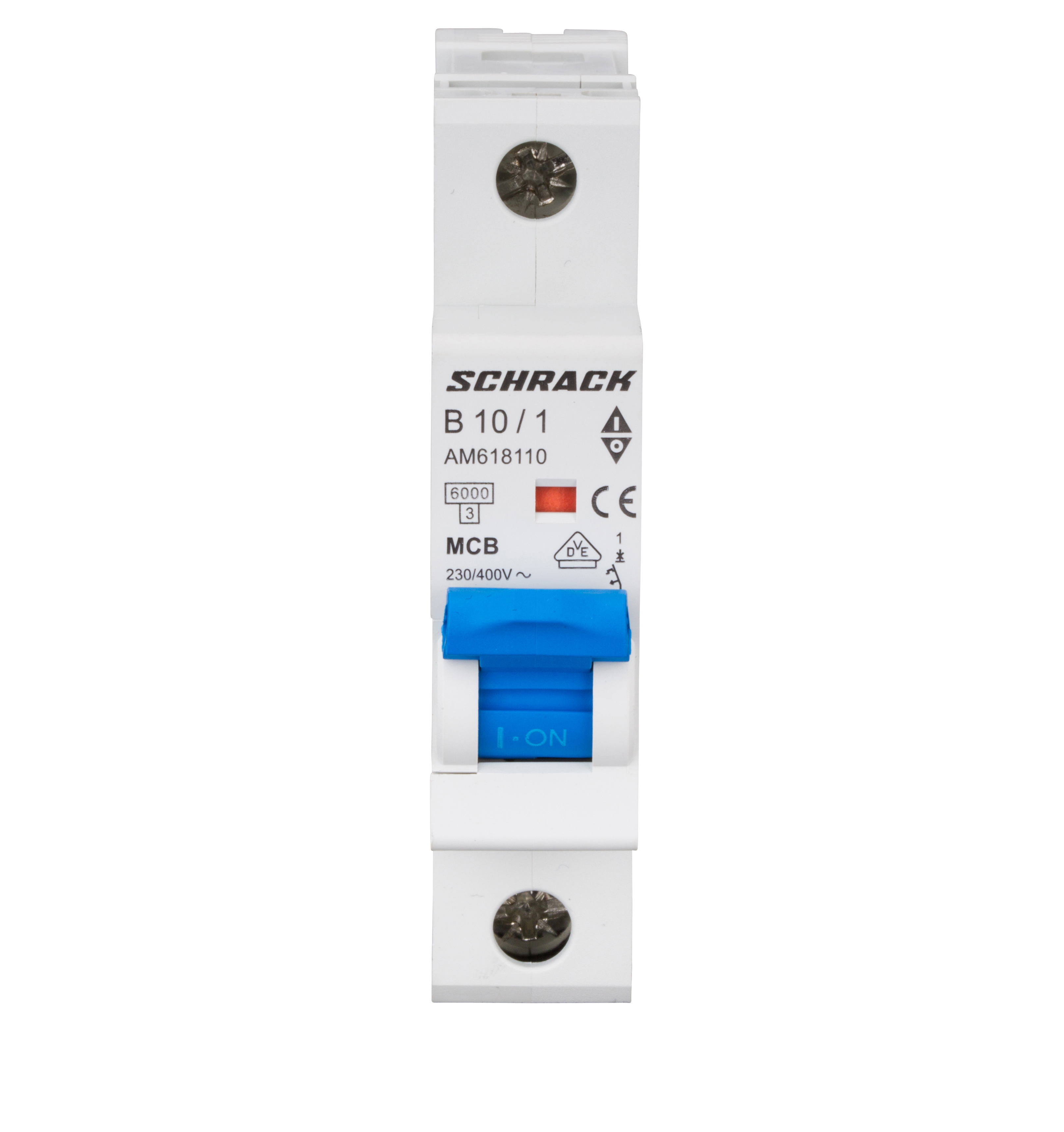 Intrerupator Automat MCB AMPARO Monopolar 1P Curba B 10A 6kA Schrack AM618110--