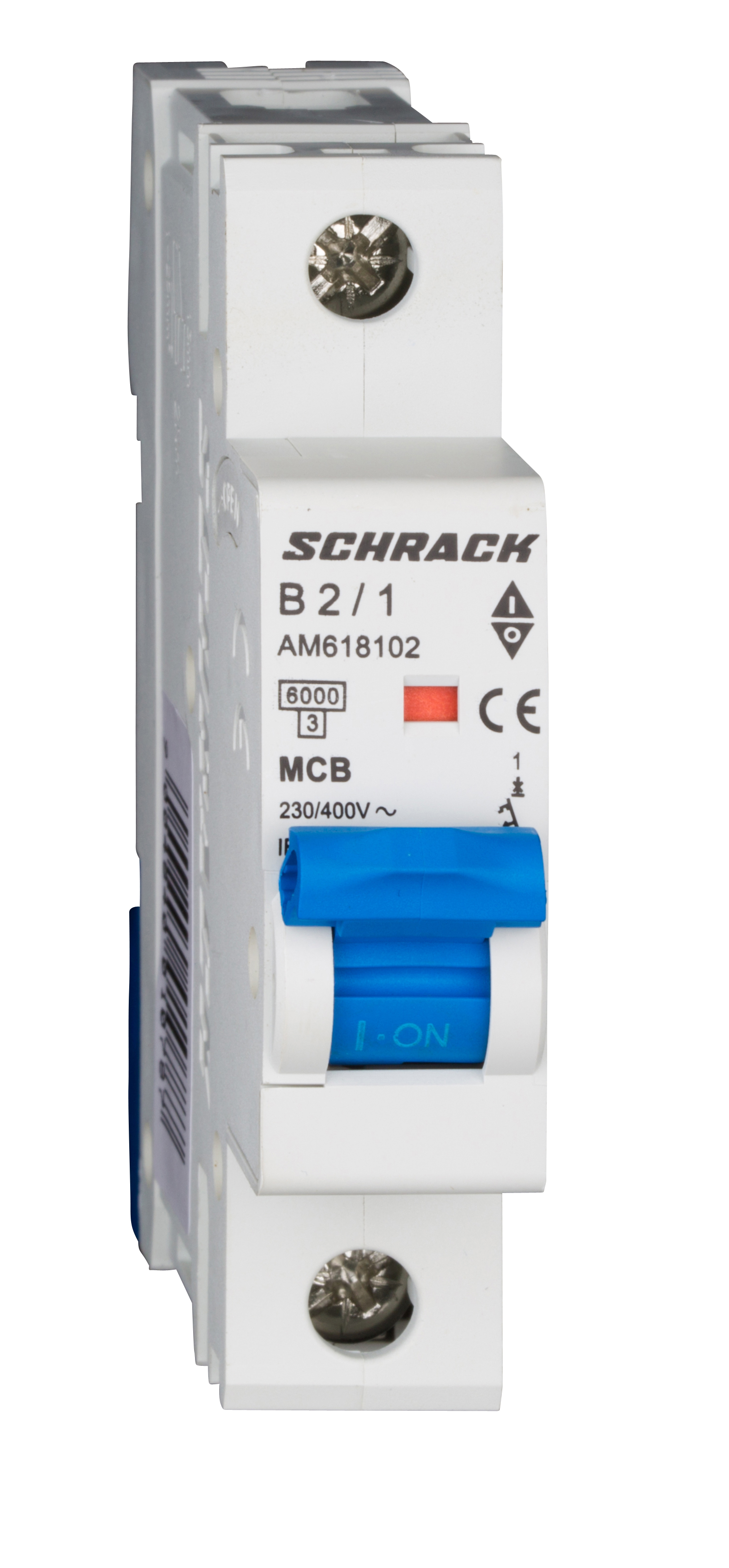 Intrerupator Automat MCB AMPARO Monopolar 1P Curba B 2A 6kA Schrack AM618102--