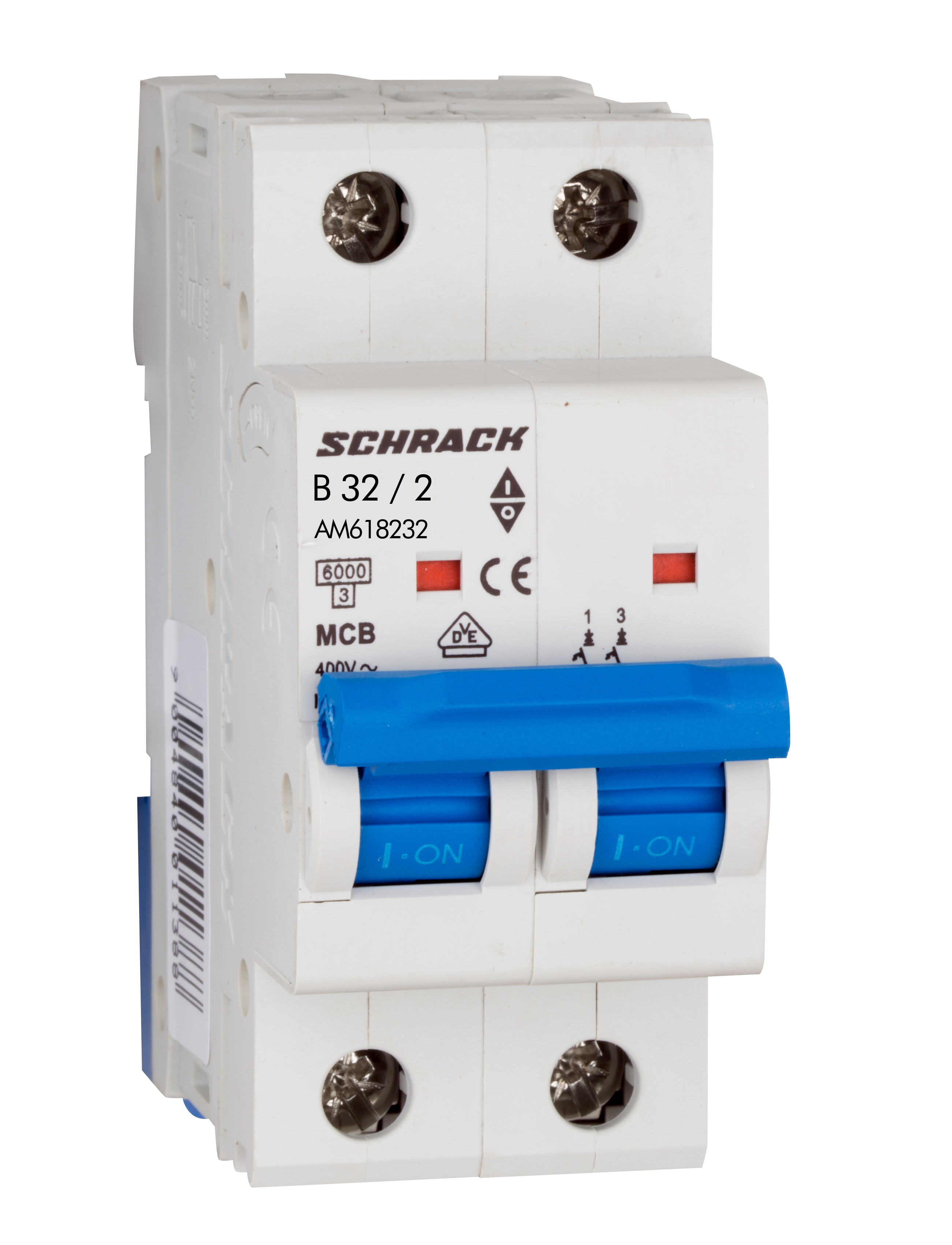 Intrerupator Automat MCB AMPARO Bipolar 2P Curba B 32A 6kA Schrack AM618232--