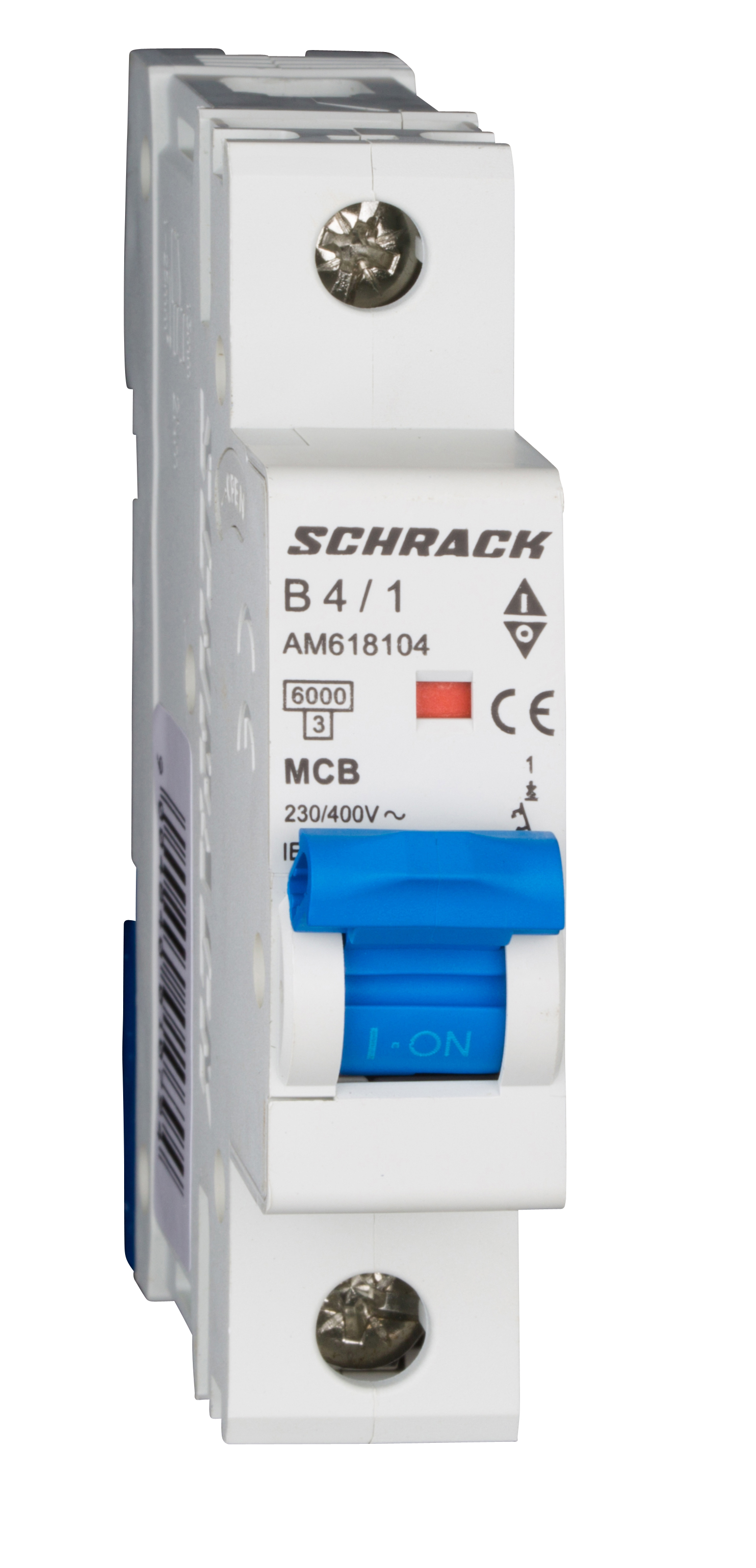 Intrerupator Automat MCB AMPARO Monopolar 1P Curba B 4A 6kA Schrack AM618104--