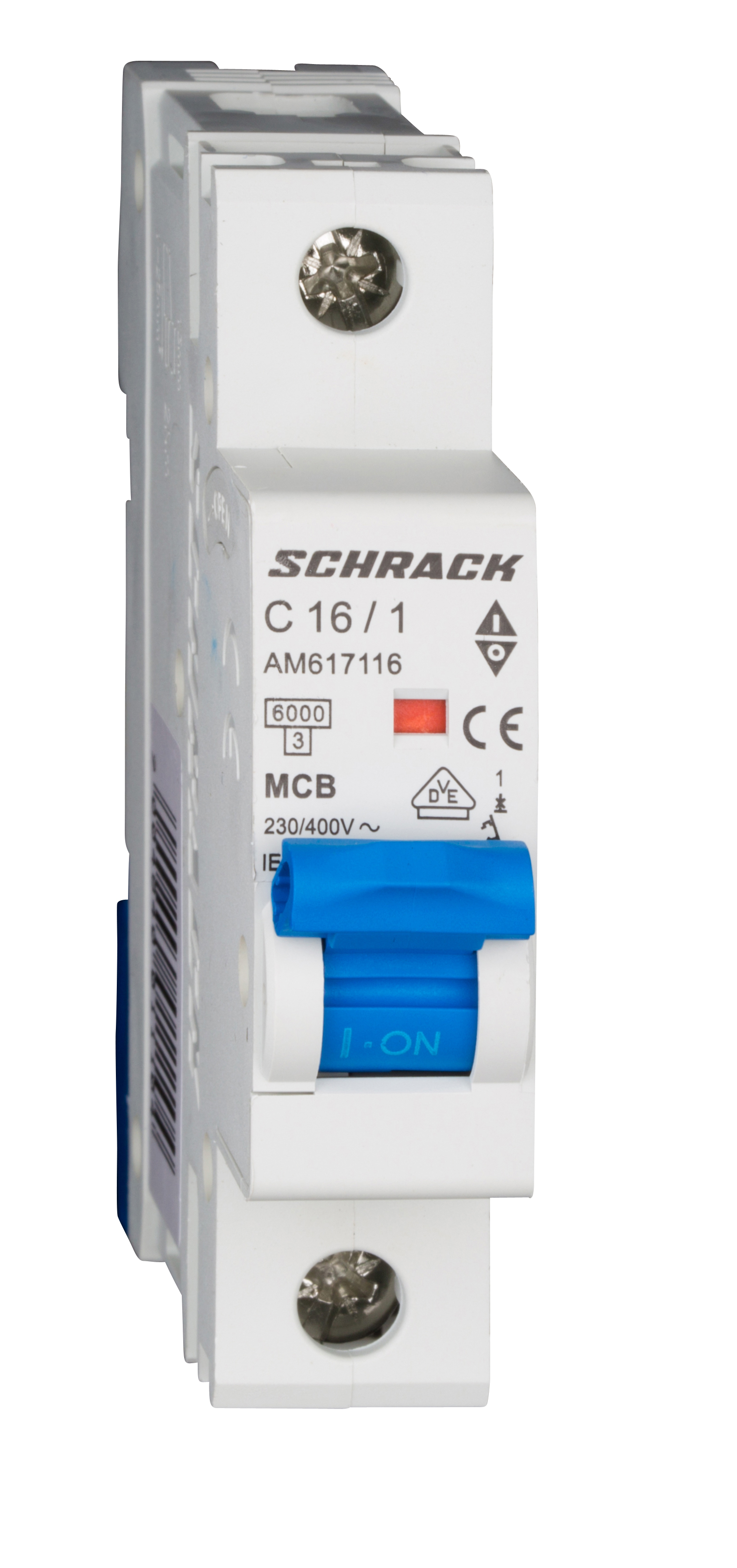 Intrerupator Automat MCB AMPARO Monopolar 1P Curba C 16A 6kA Schrack AM617116--