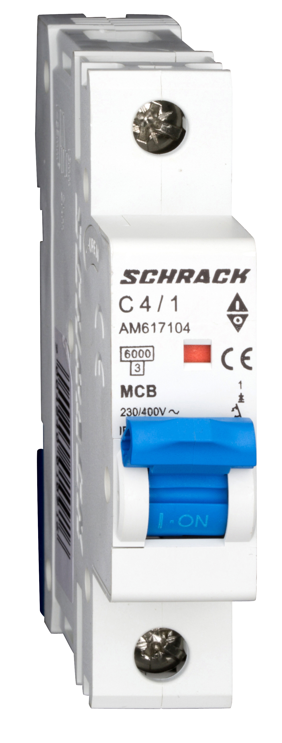 Intrerupator Automat MCB AMPARO Monopolar 1P Curba C 4A 6kA Schrack AM617104--