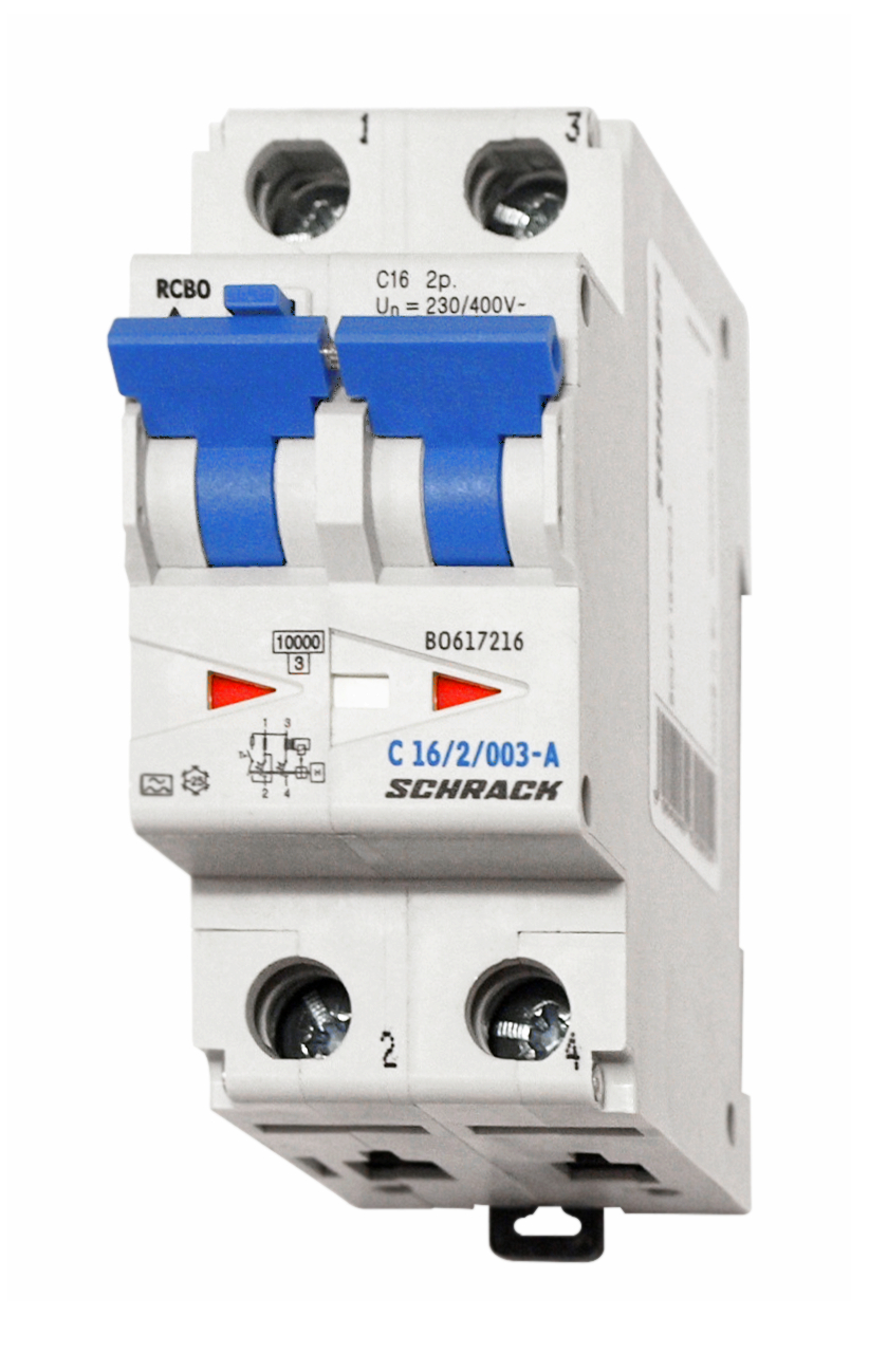 Intrerupator, automat, diferential, schrack, tip a, bipolar, 2p, curba c, 16a, 30ma, 10ka