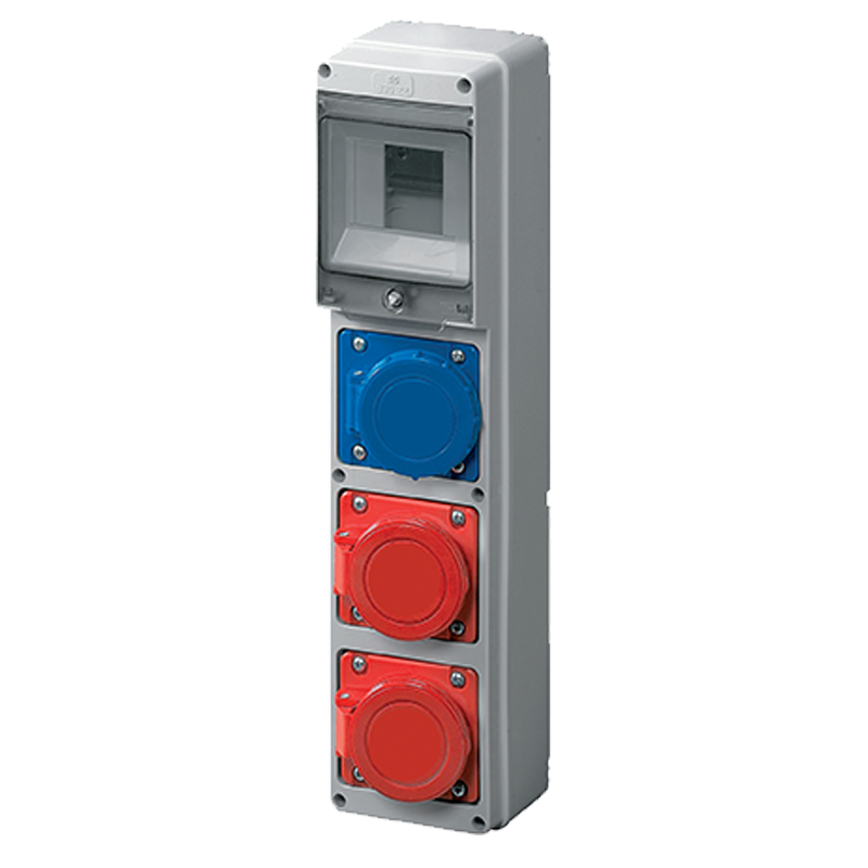 Tablou, organizator industrial, 1X16A+1X32A-1P+N+E, 1X16A-3P+N+E IP67, Elmark, 53EC690223B1