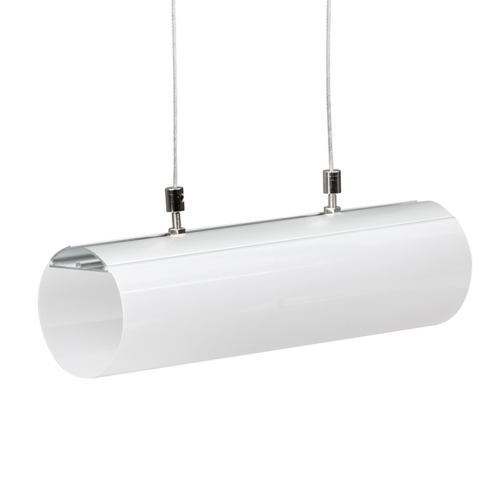 Profil Aluminiu, Pentru, Benzi LED, difuzor-CILINDRU Ø 58MM, 2M, Ultralux, APN212