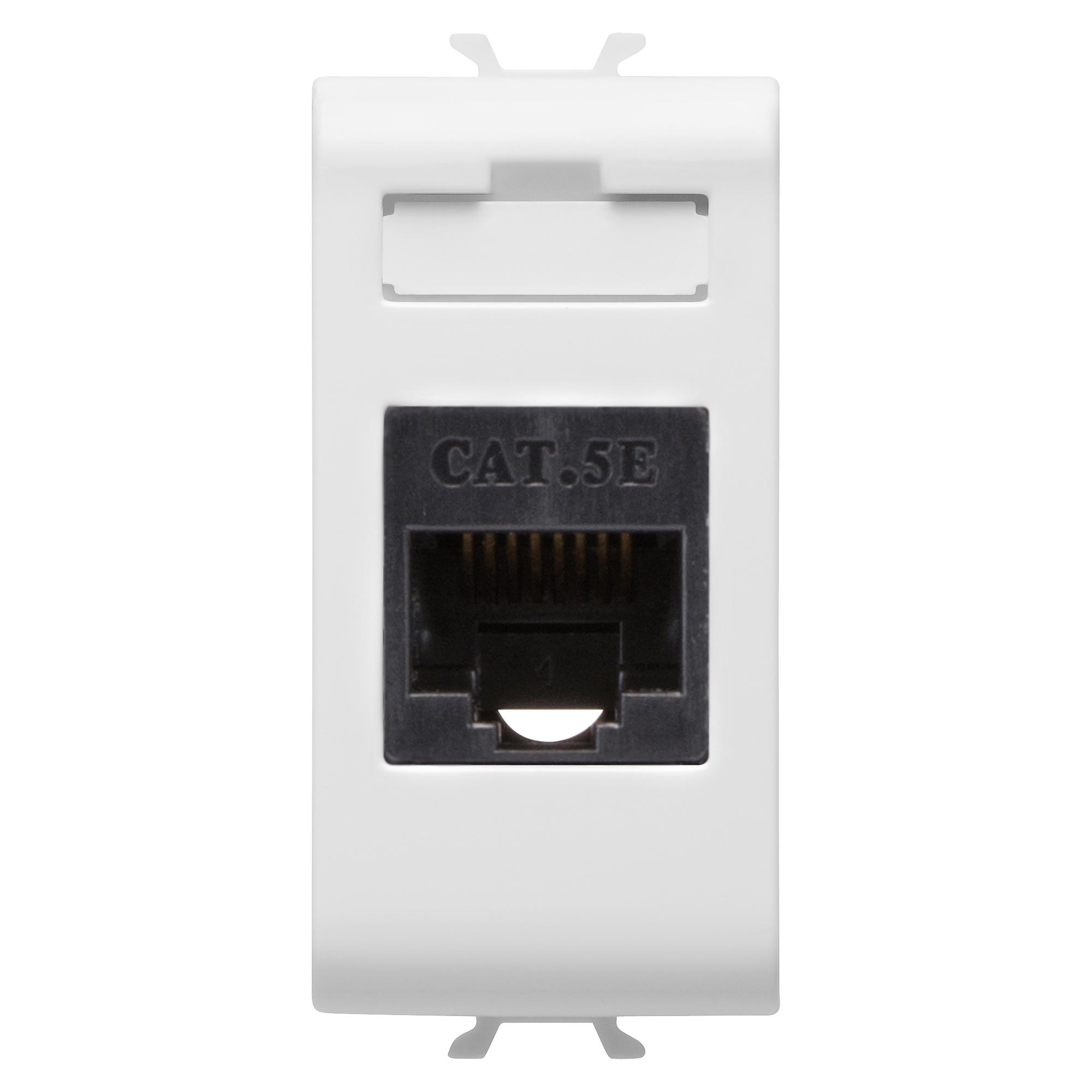 Priza date Gewiss Chorus RJ45 CAT 5E UTP 1M CH alb, lucios, GW10421 