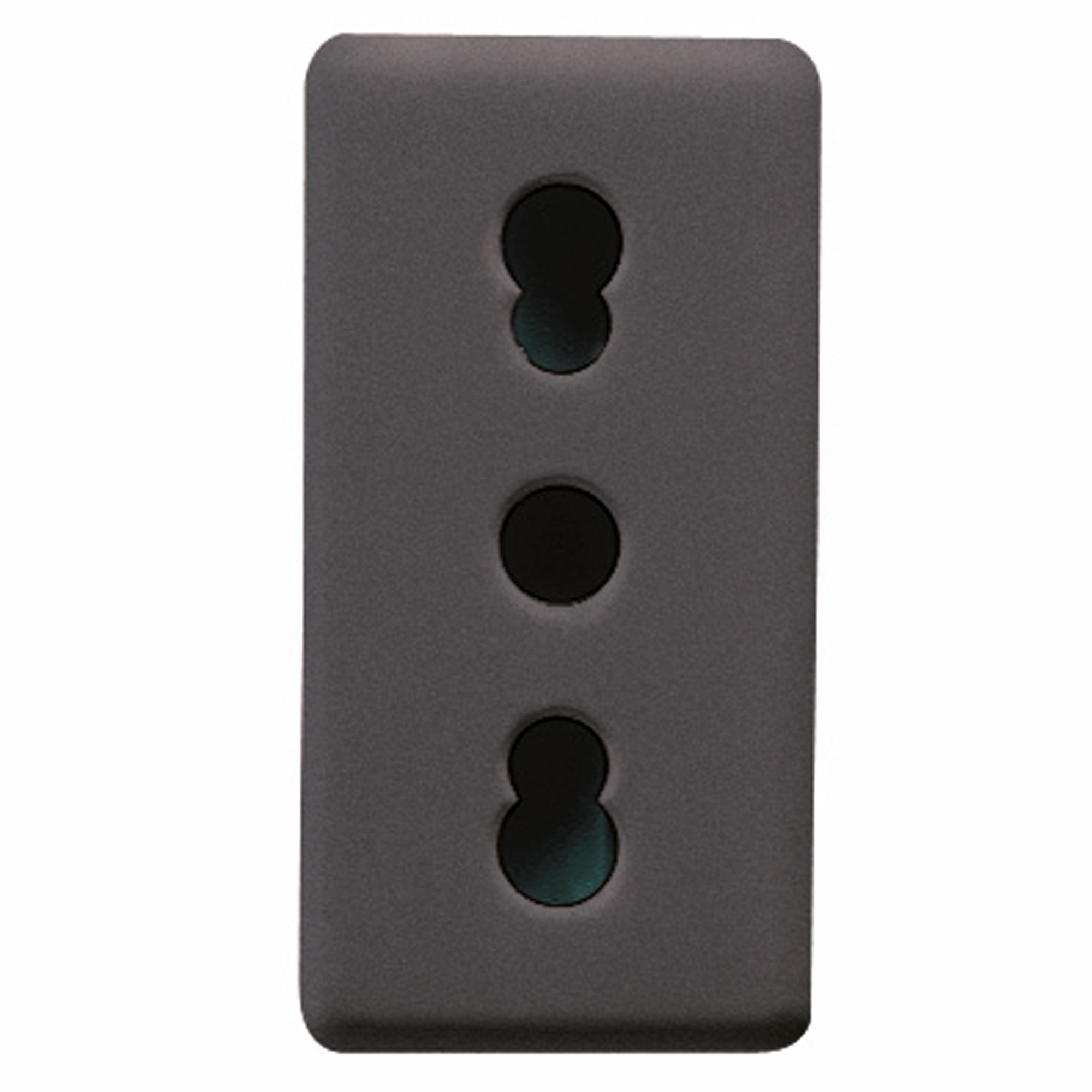 Priza Italiana Gewiss System 16A 2P+E Bivalenta Negru GW21203