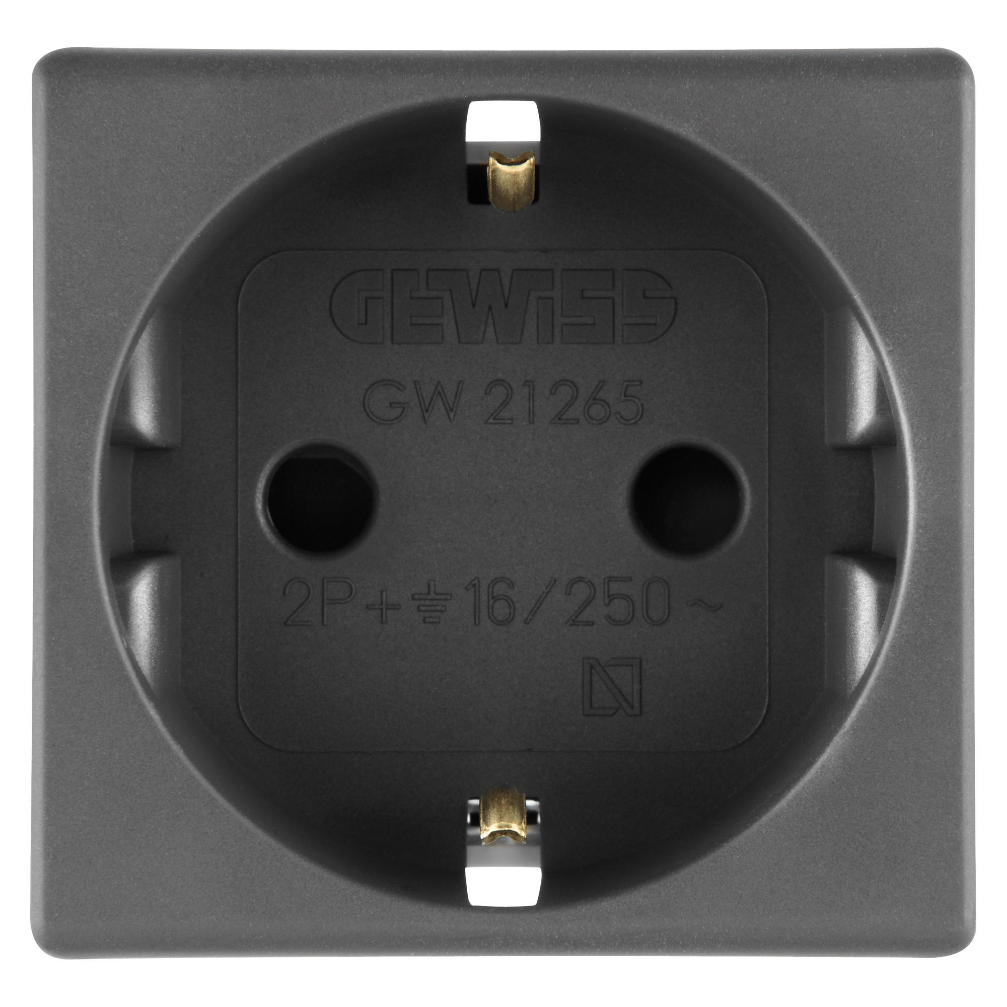 Priza Schuko Gewiss System 2P+E 16A Negru GW21265
