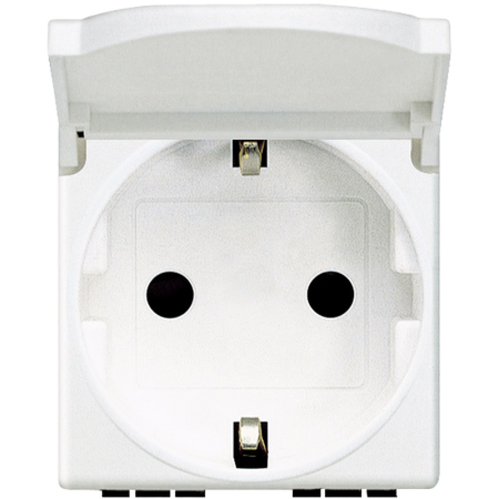 Priza Schuko Bticino Matix 2P+T 16A 2M cu capac AM5440/2P