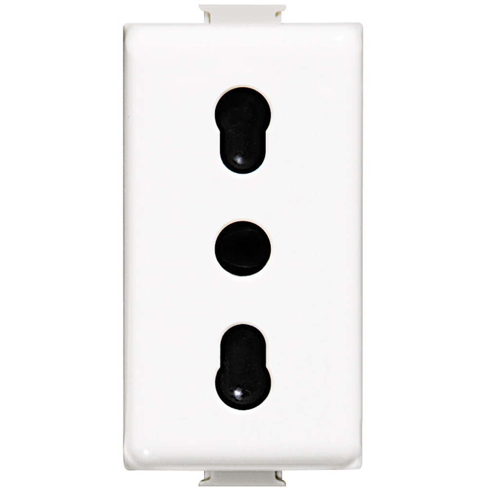 Priza standard Italian Bticino Matix 2P+T 10/16A 1M Alba AM5180-EU