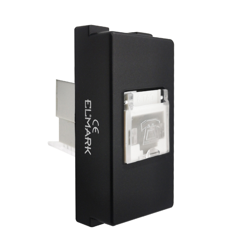 Priza Telefon Elmark Lecce RJ11 1M Antracit 27012