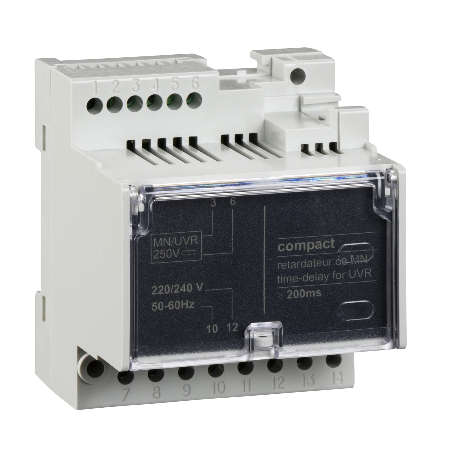 Releu de intarziere nereglabil pentru eliberarea tensiunii MN 220/240 VAC 50/60Hz Schneider LV429427 