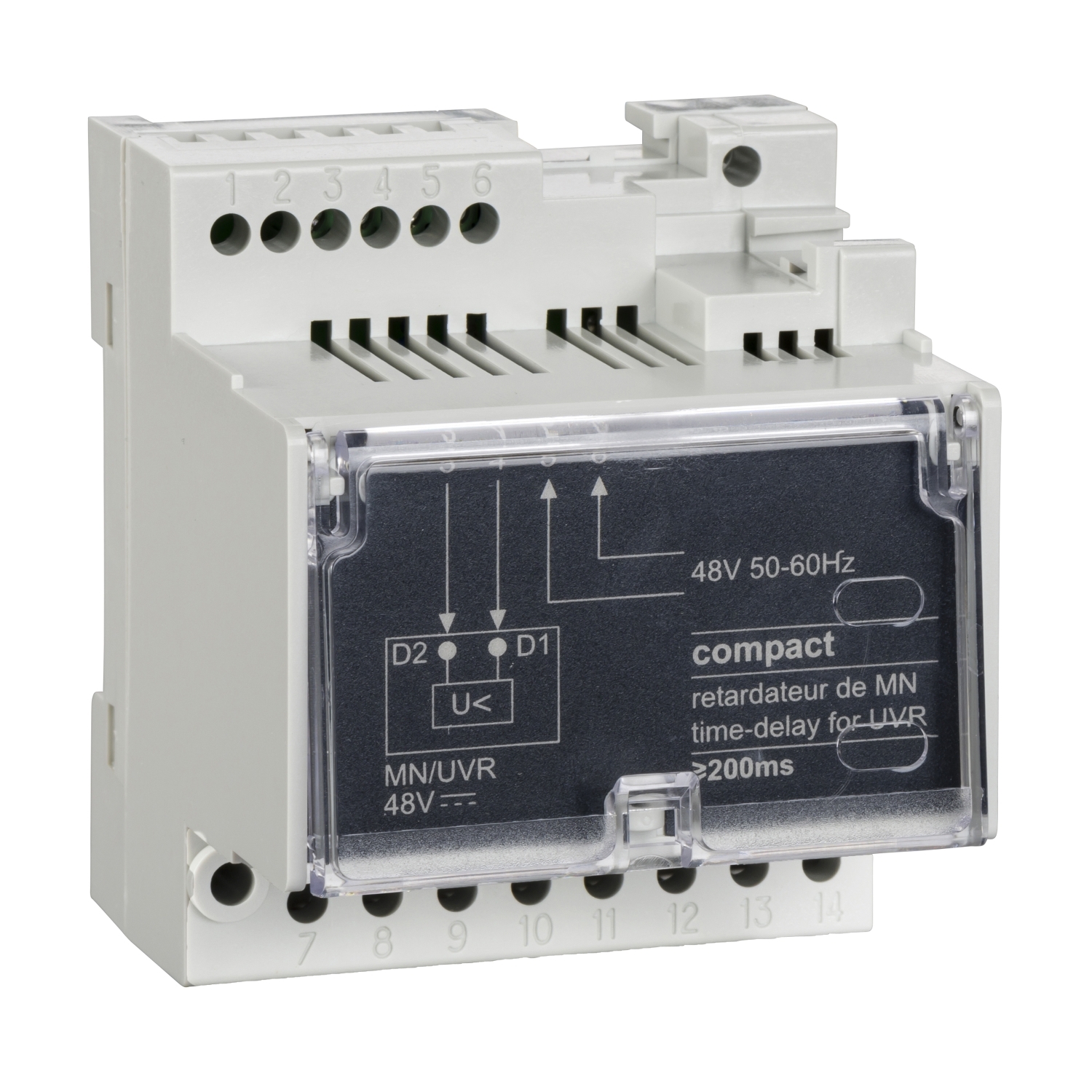 Releu Temporizare - Pt. Declansare La Tensiune Mn - 48 V C.A. - 50/60 Hz Schneider LV429426 