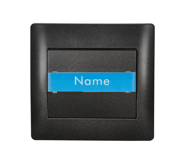 Intrerupator cu revenire Elmark Rhyme Negru metalizat 11185B