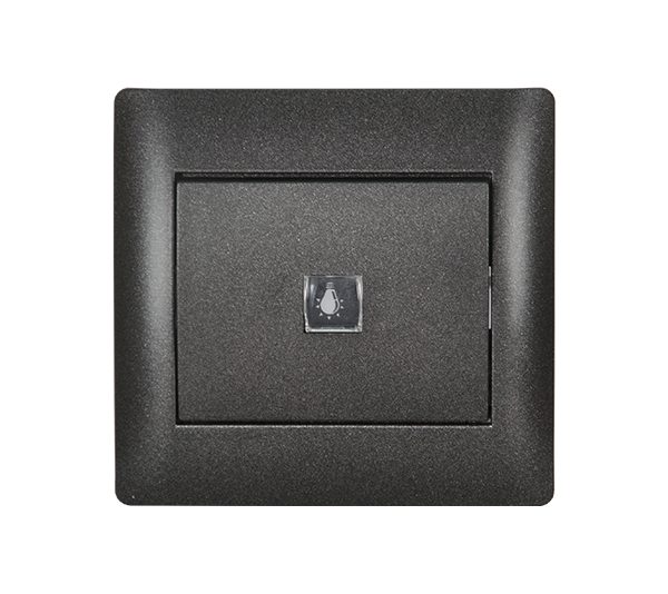 Intrerupator cu revenire Elmark Rhyme Negru metalizat 11185C