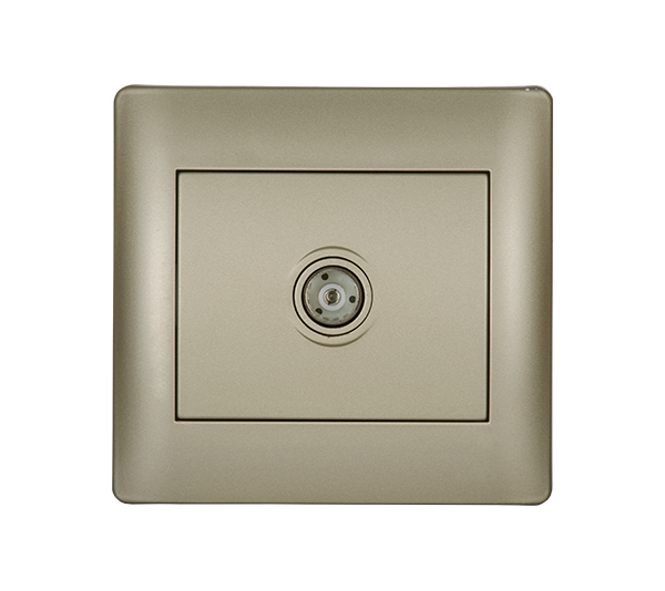 Priza TV Elmark Rhyme Champagne metalic 11252