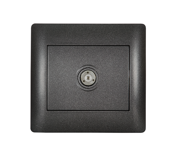 Priza TV Elmark Rhyme Negru metalizat 11255