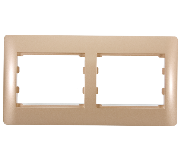 Rama ornament Elmark Rhyme 2 aparate Auriu metalizat 11553
