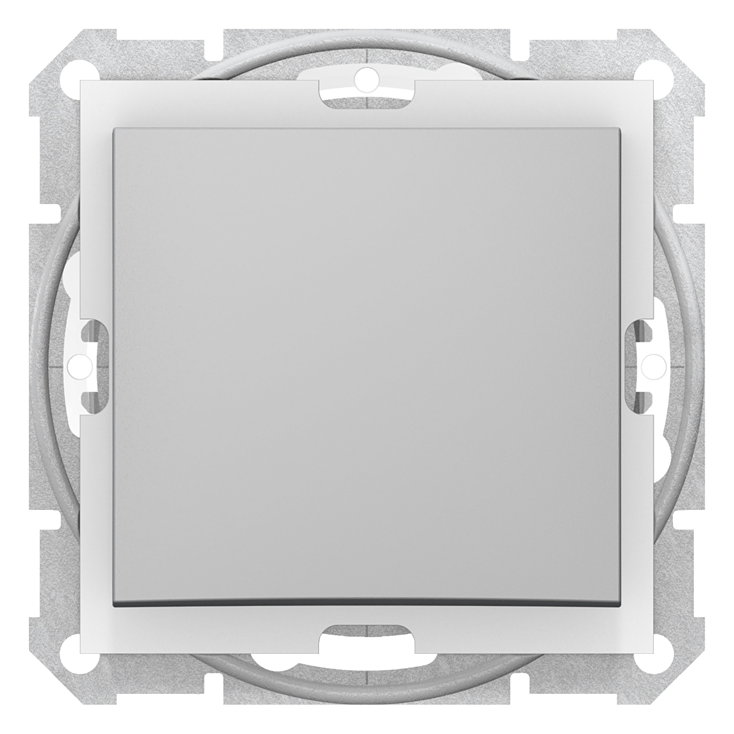 Intrerupator simplu Schneider Sedna 1 Pol 10Ax Ip44 Fara Rama Aluminiu SDN0100360 