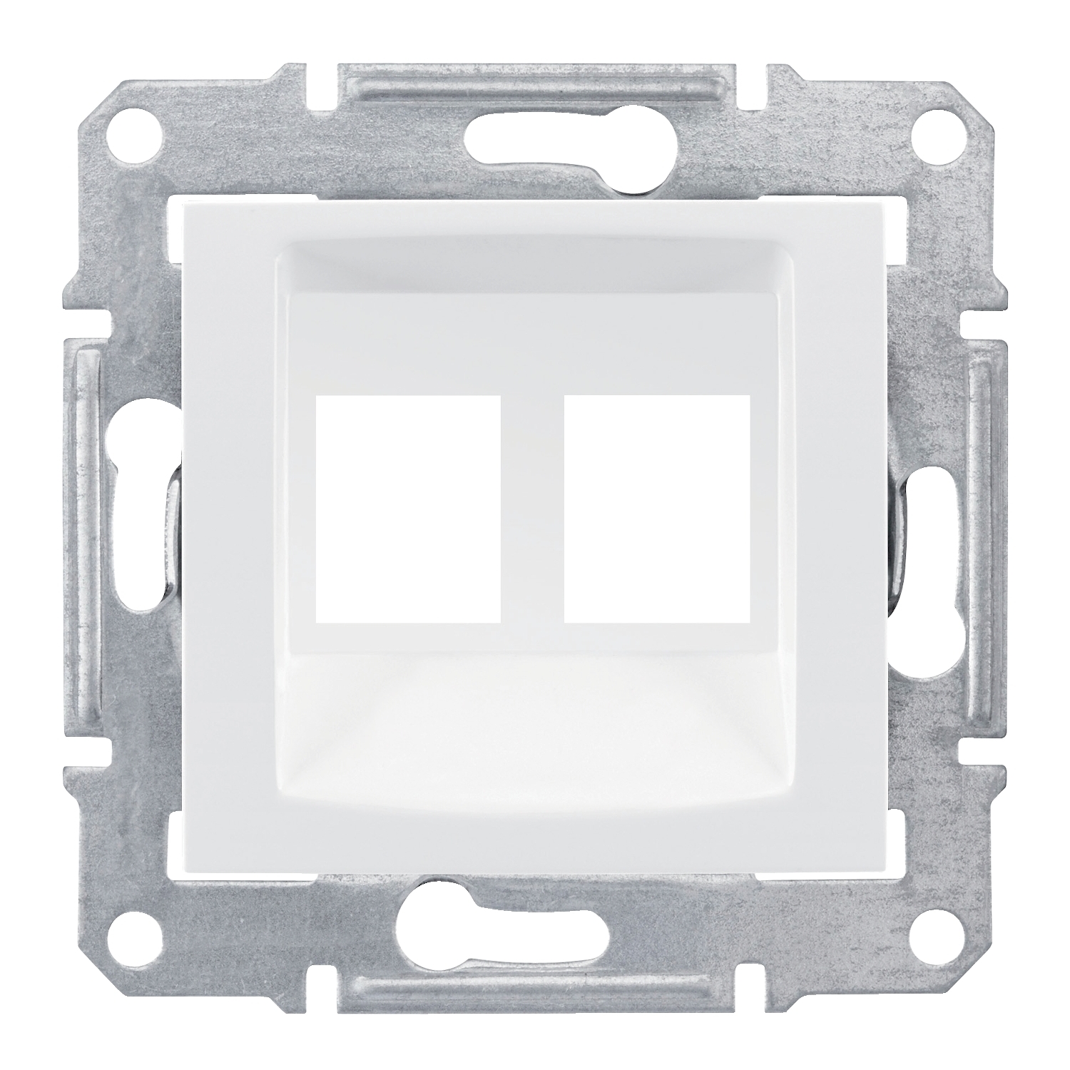 Placa Dubla Amp Molex Keline Cat5E Cat6 Utp (Fara Conector) Alb SDN4400621