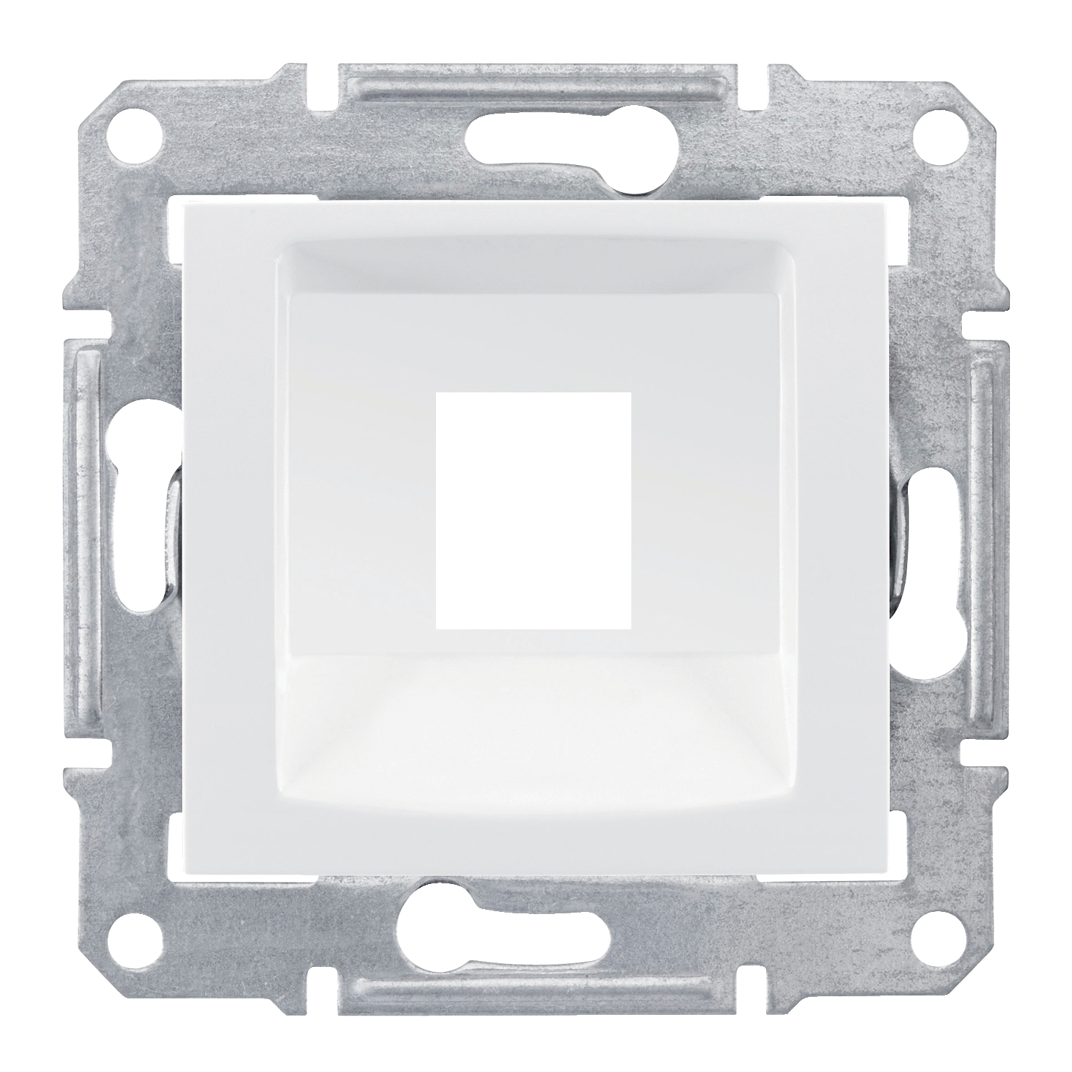 Placa Simpla Systimax Cat5E Cat6 Utp (Fara Conector) Alb SDN4300521