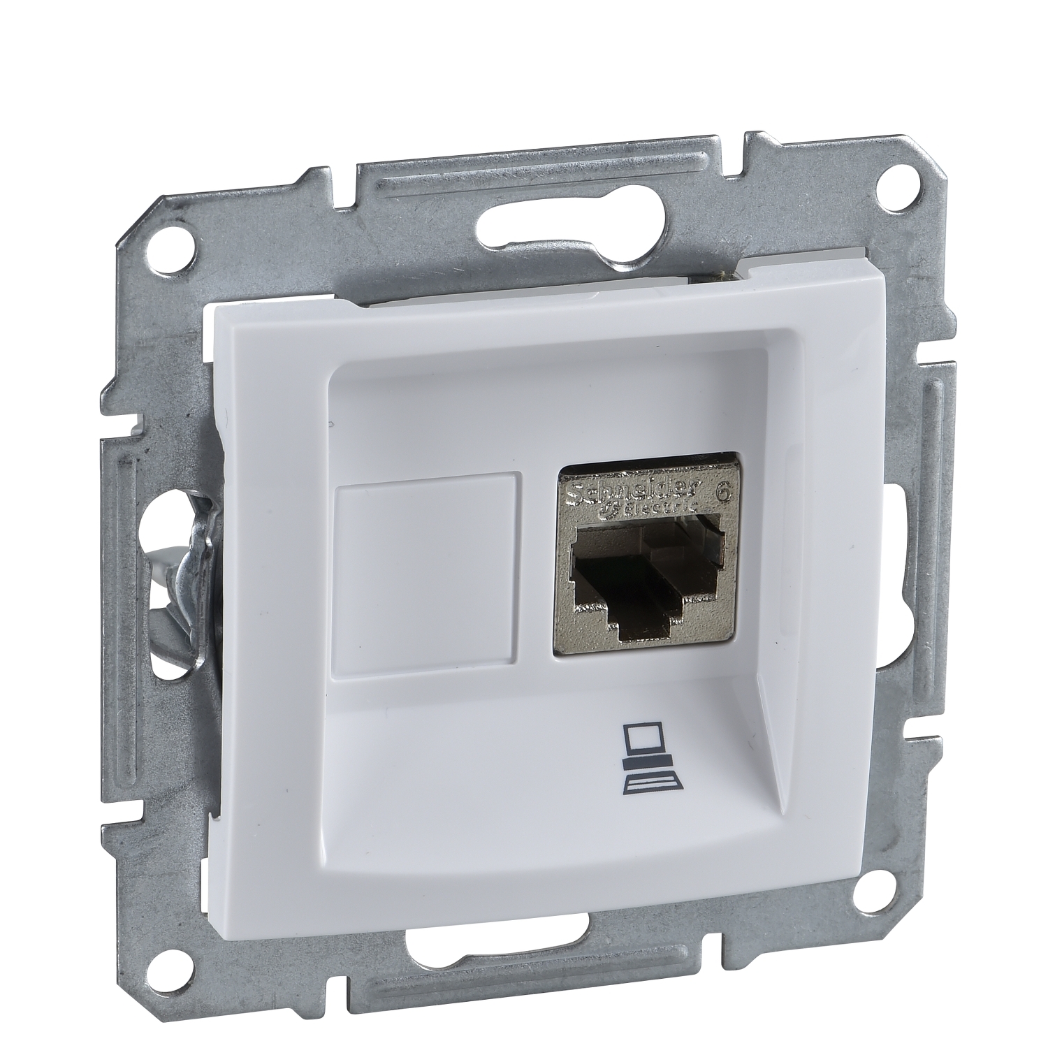 Priza date Schneider Sedna Simpla  Rj45 Cat.6 Utp Fara Cadru Alb SDN4700121