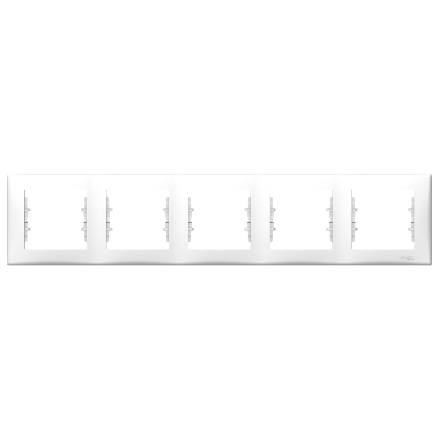 Rama ornament Schneider Sedna 5 aparate Orizontala Alb SDN5800921