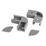 Set Conectori de colt Pentru, Profil de Aluminiu, APN207, 2 buc., Ultralux, APN207KK