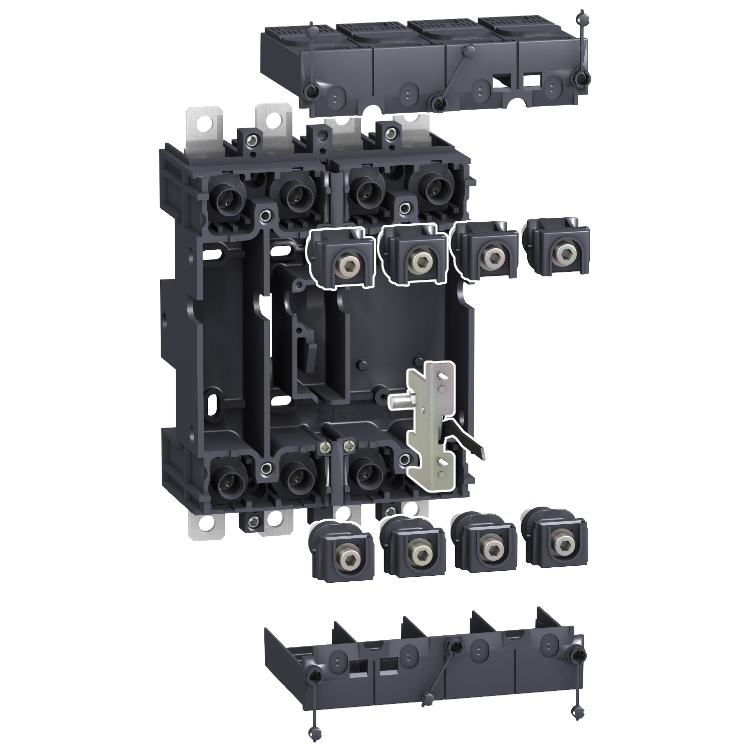 Soclu - Leg.Fata/Spate - 4 Poli - Pt. Nsx100 - 250 Schneider LV429267