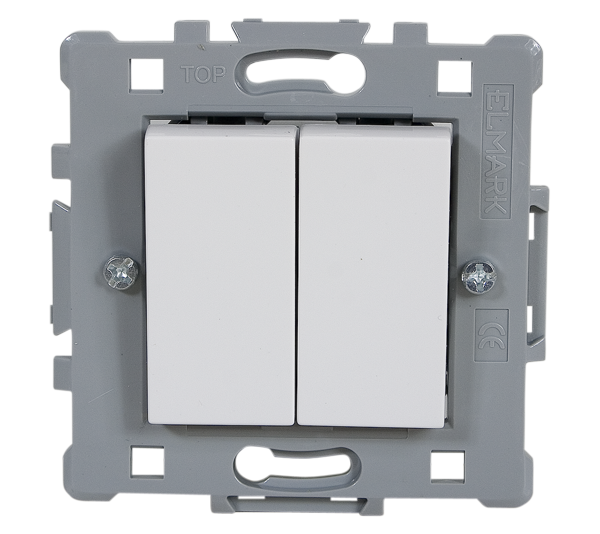 Splendor Intrerupator cap scara Alb Elmark 0611