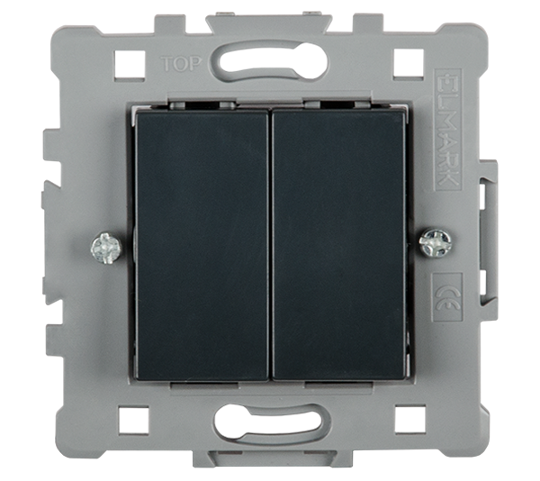 Splendor Intrerupator cap scara Negru Elmark 1611