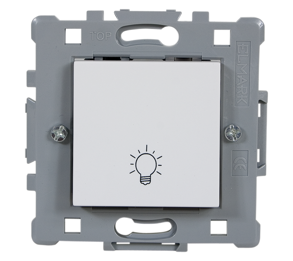Splendor Intrerupator cu revenire Alb Elmark 0605