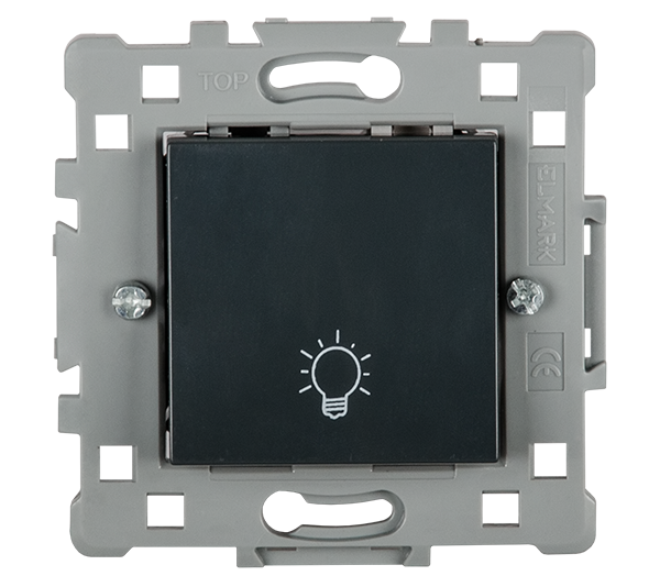 Splendor Intrerupator cu revenire Negru Elmark 1605
