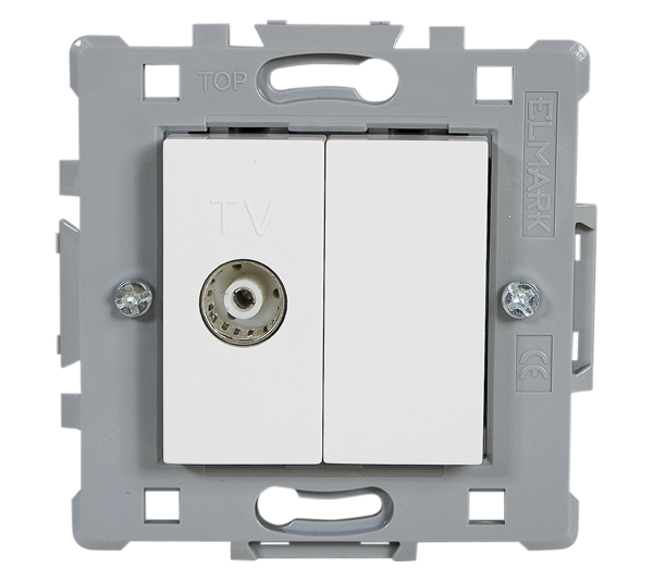 Splendor Priza TV Alb Elmark 0621