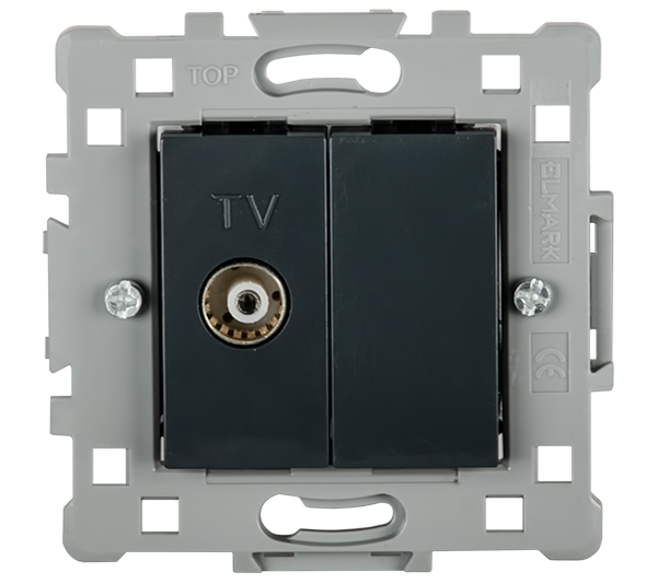 Splendor Priza TV Negru Elmark 1621