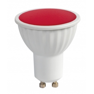 Spot LED, 5W, GU10, 220V, Lumina rosie, Ultralux, L510R