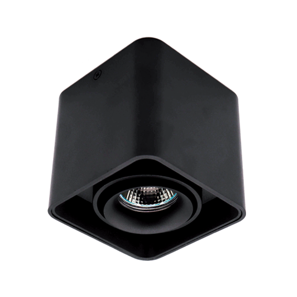 Spot, Elmark, Patrat, Aparent, Negru, Dl-044, 92Dl044S1/Bl