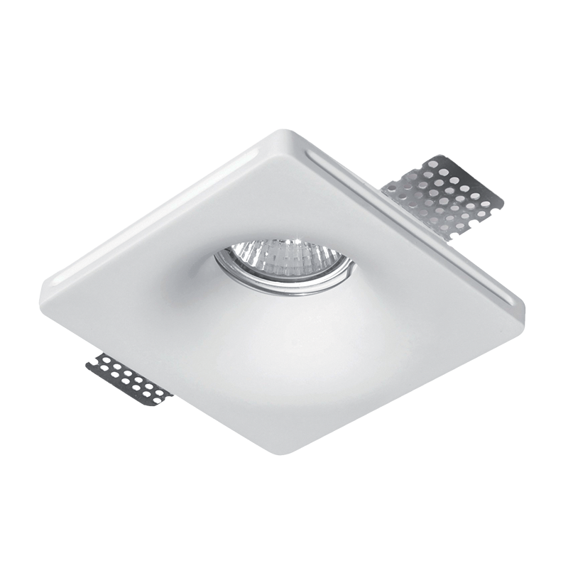 Spot, Elmark, Patrat, Gypsum, GU10, 100X100, Alb, 92Gdl06S