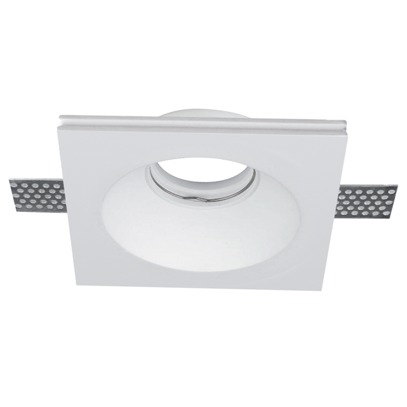 Spot, Elmark, Patrat, Gypsum, GU10, 120X120, Alb, 92Gdl13S