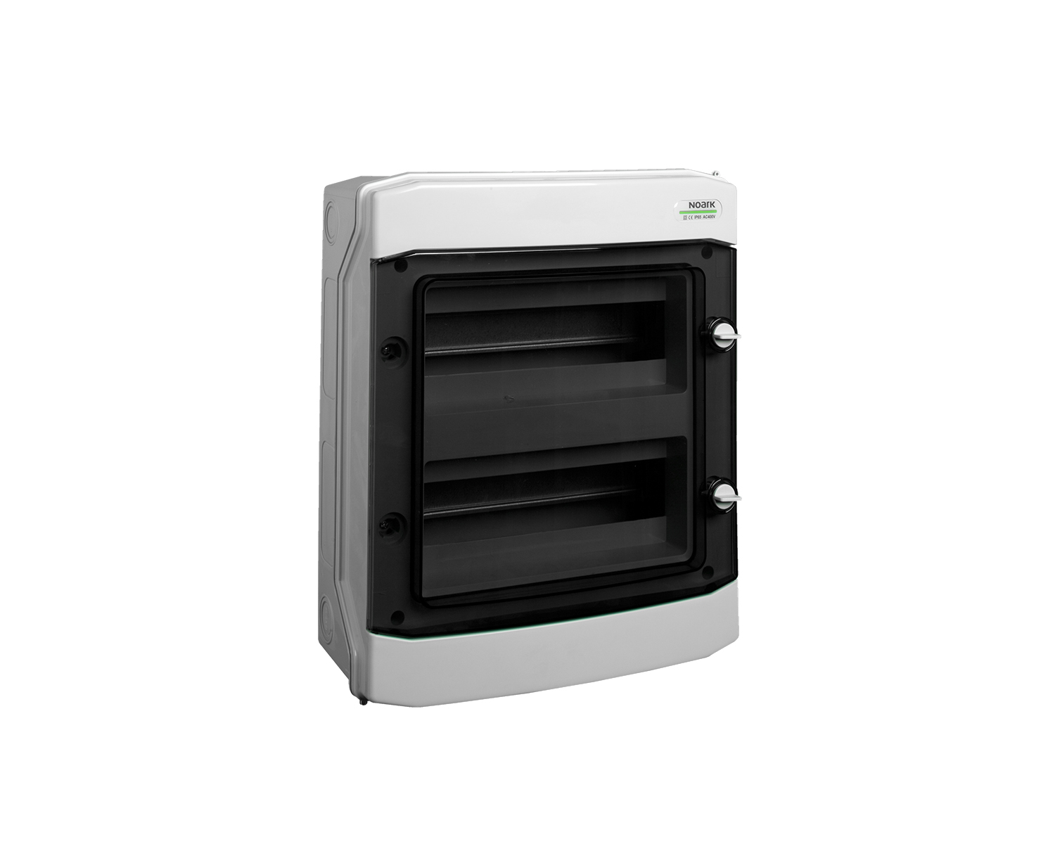 Tablou, cofret de distributie, din plastic, montare aparenta, usa transparenta, IP65, 2 rânduri, 2x12 module, Noark, 101495, PHS 24T