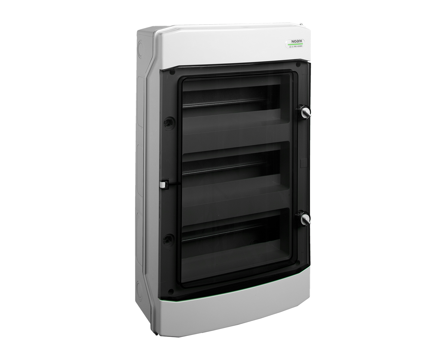 Tablou, cofret de distributie, din plastic, montare aparenta, usa transparenta, IP65, 3 rânduri, 3x12 module, Noark, 101496, PHS 36T 