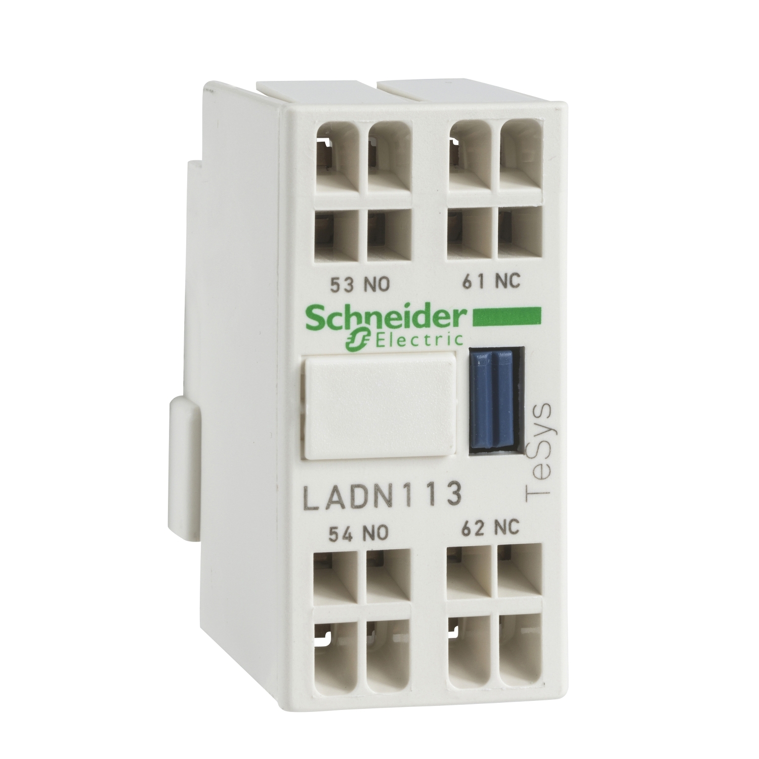TeSys Deca Bloc contacte auxiliare 1NO + 1NC Montaj frontal terminale cu arc Schneider LADN113