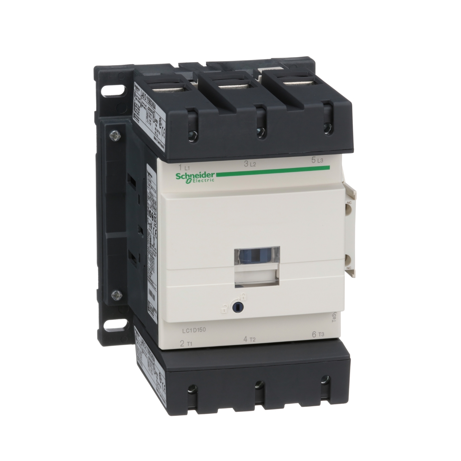 TeSys Deca contactor 3P(3 NO) - AC-3 - = 440 V 150 A bobina 110 V DC  Schneider LC1D150FD
