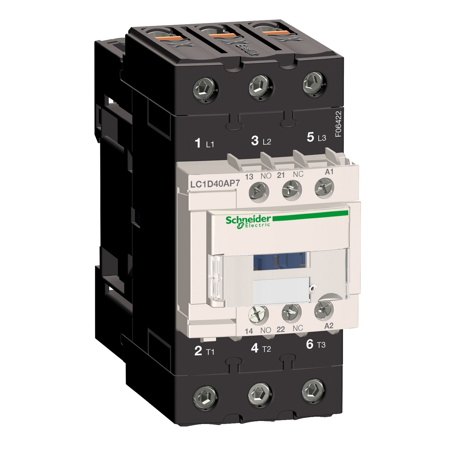 TeSys Deca contactor 3P(3 NO) - AC-3 - 440 V 40 A bobina 230 V AC 50/60Hz Schneider LC1D40AP7