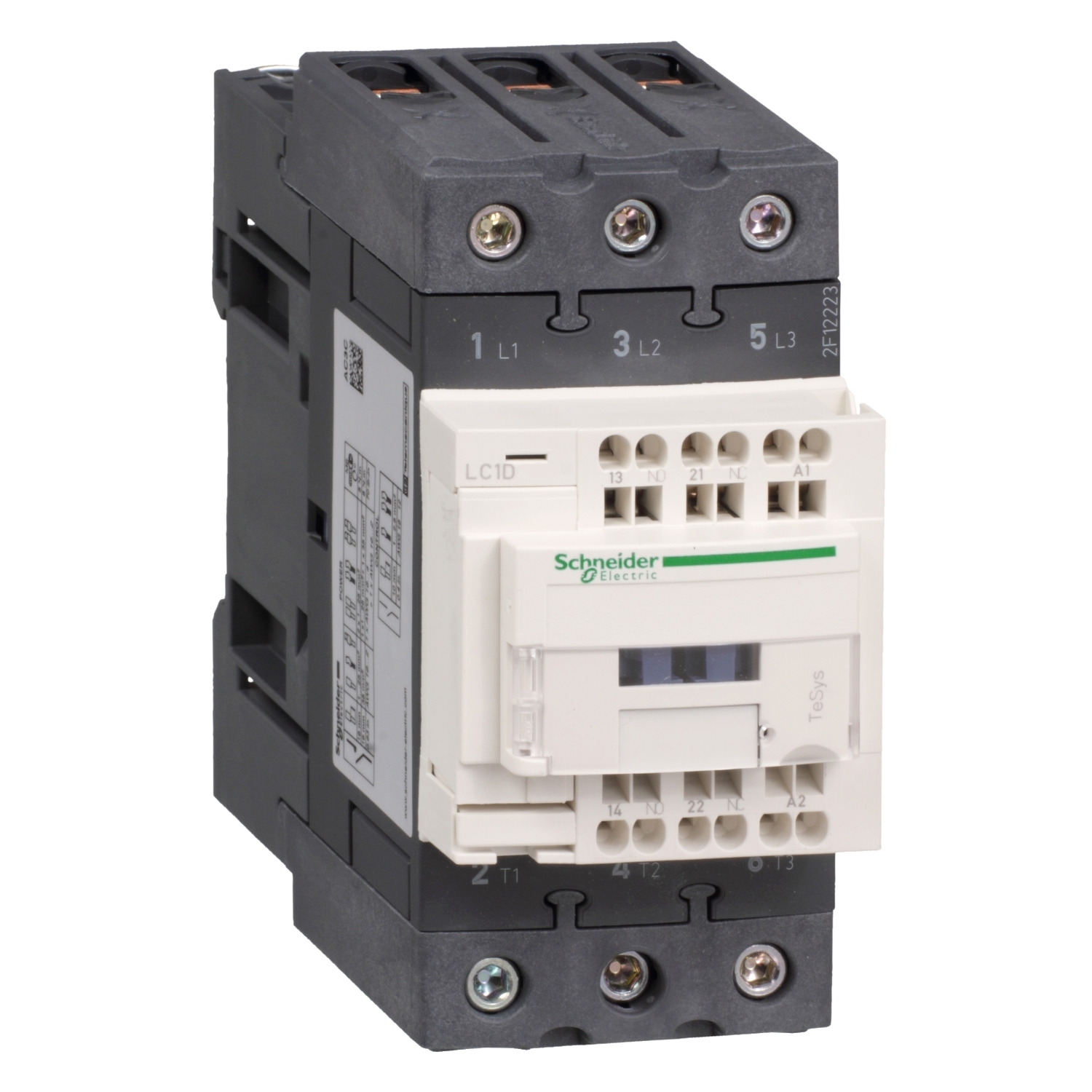 TeSys Deca contactor 3P(3 NO) - AC-3 - = 440 V 50 A bobina 110 V DC  Schneider LC1D50A3FD