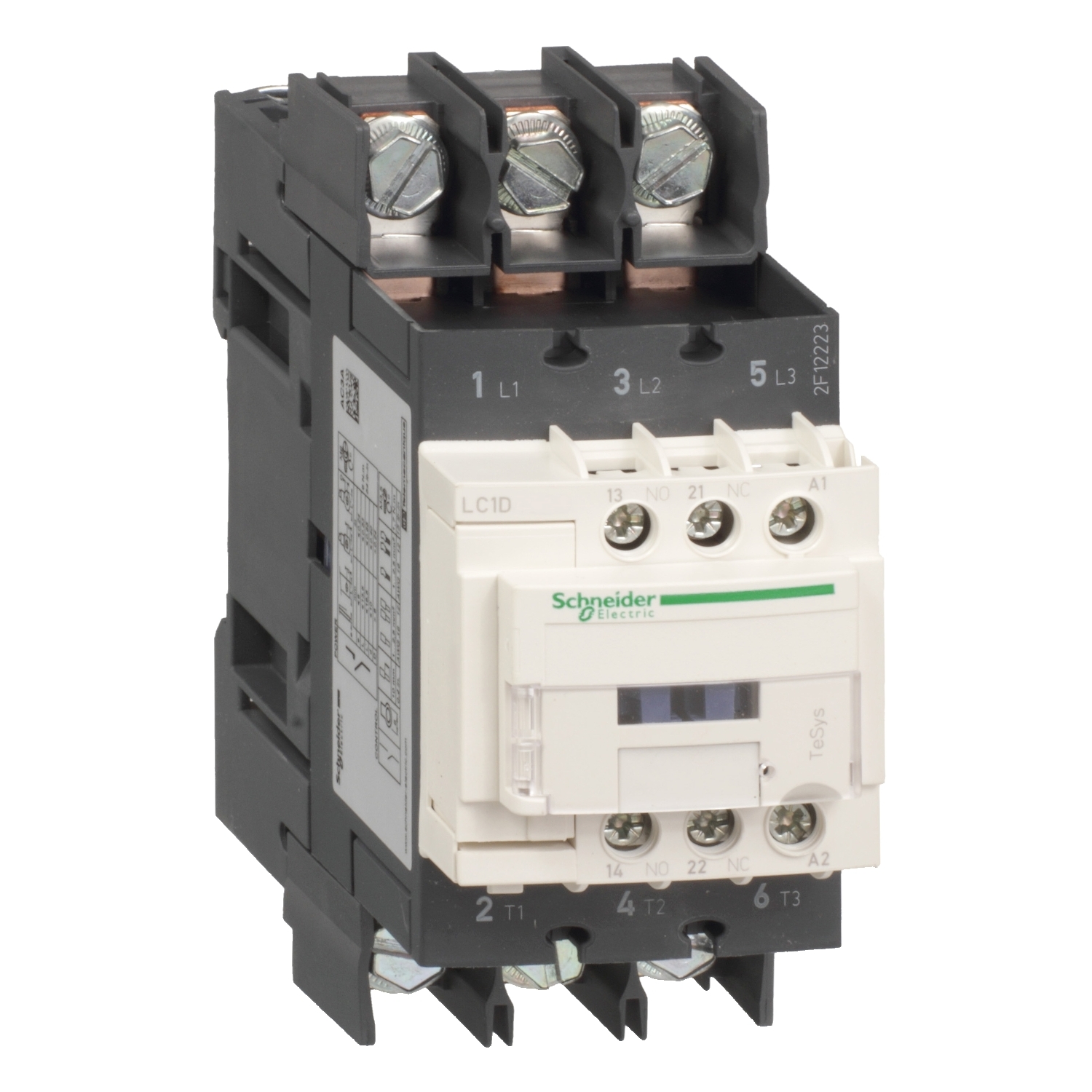 TeSys Deca contactor 3P(3 NO) - AC-3 - = 440 V 65 A bobina 220 V DC  Schneider LC1D65A6MD