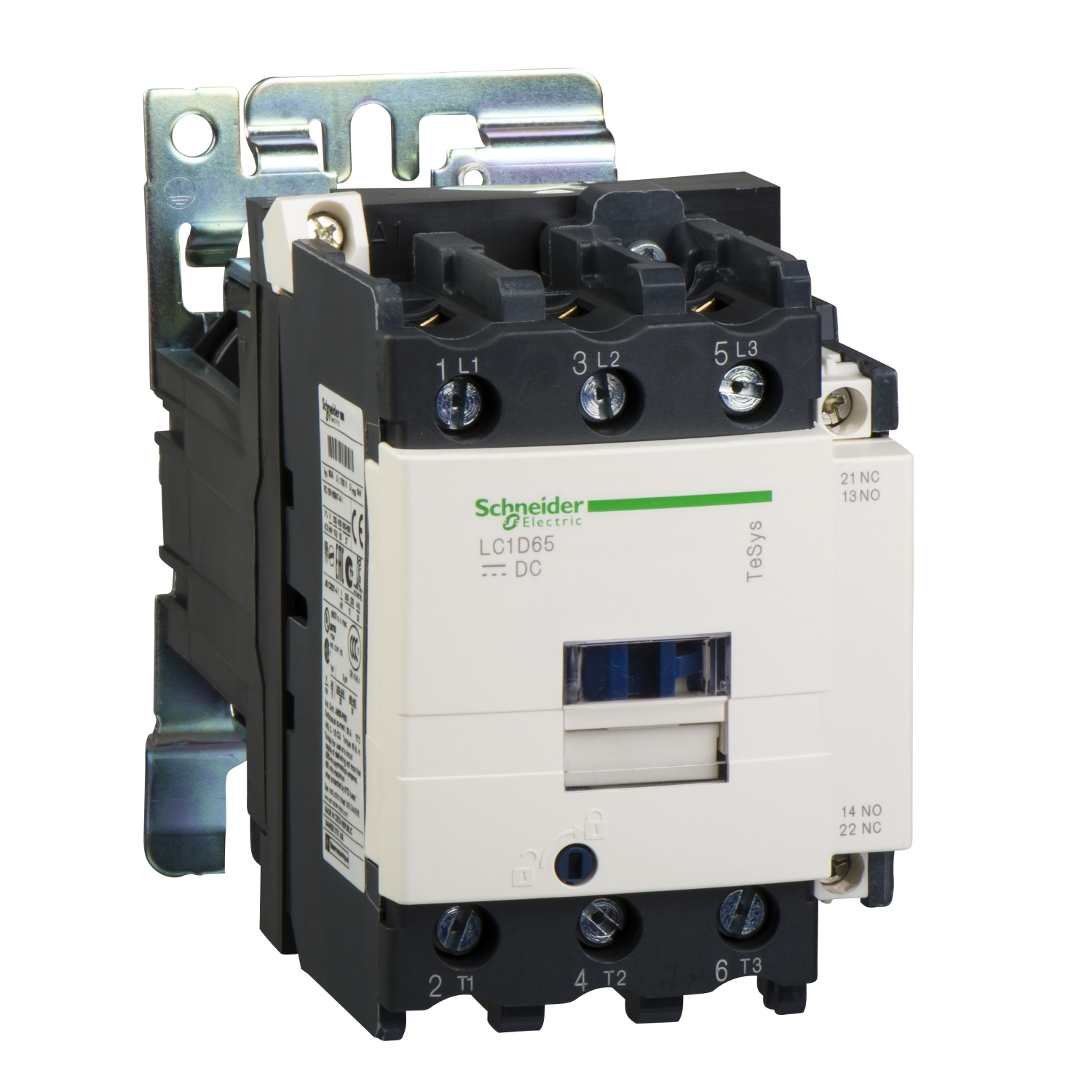 TeSys Deca contactor 3P(3 No) - Ac-3 - Lt/= 440 V 95 A bobina 48 V Dc  Schneider LC1D95ED